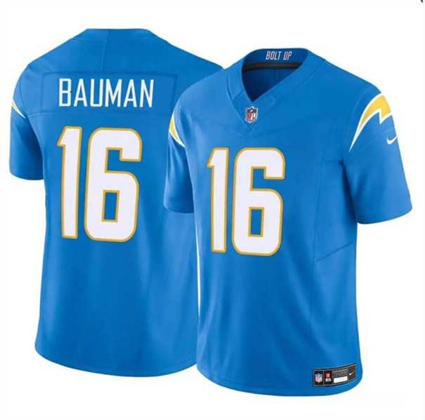 Men & Women & Youth Los Angeles Chargers #16 Casey Bauman Blue 2024 F.U.S.E. Vapor Limited Stitched Jersey->los angeles chargers->NFL Jersey